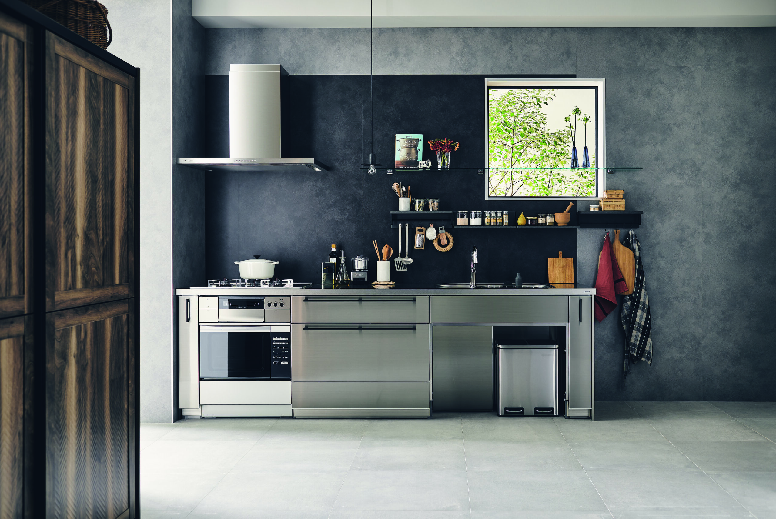 Image for %sWith timeless aesthetics – a stainless steel kitchen