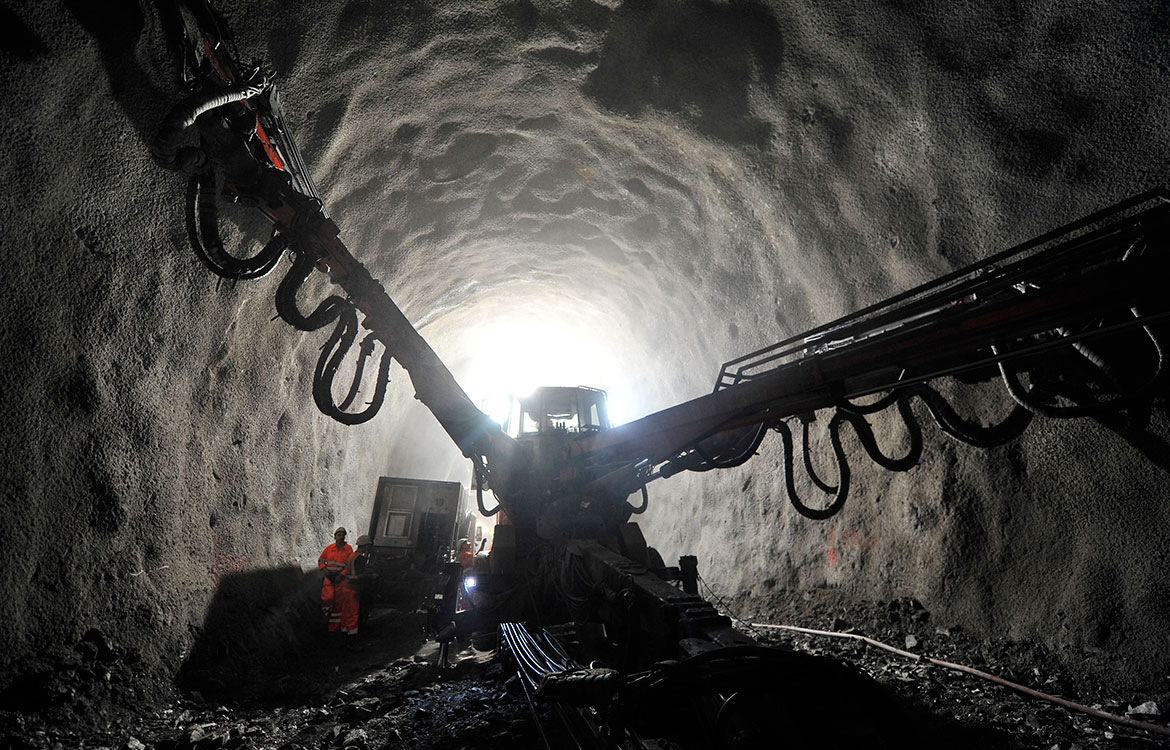 Excavating the Gotthard Base Tunnel beneath the Alps Excavating the Gotthard Base Tunnel beneath the Alps