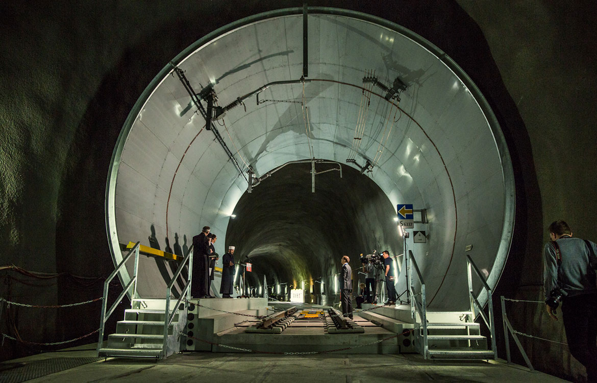The Gotthard Base Tunnel officially opened in June 2016. The Gotthard Base Tunnel officially opened in June 2016.