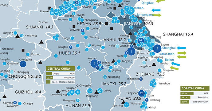 Map of China steel mills 2021 now available