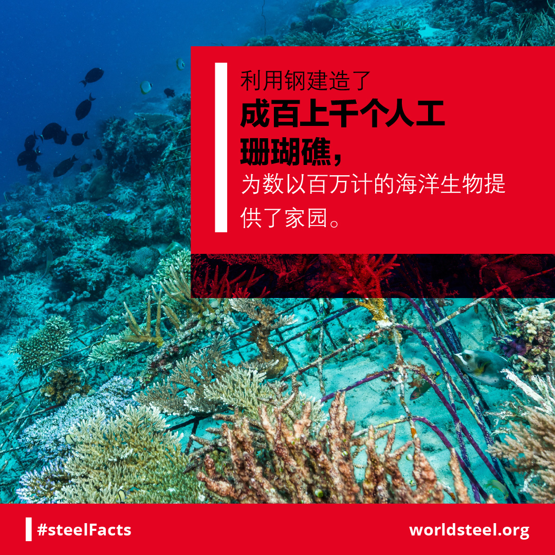 Steel in artificial reefs