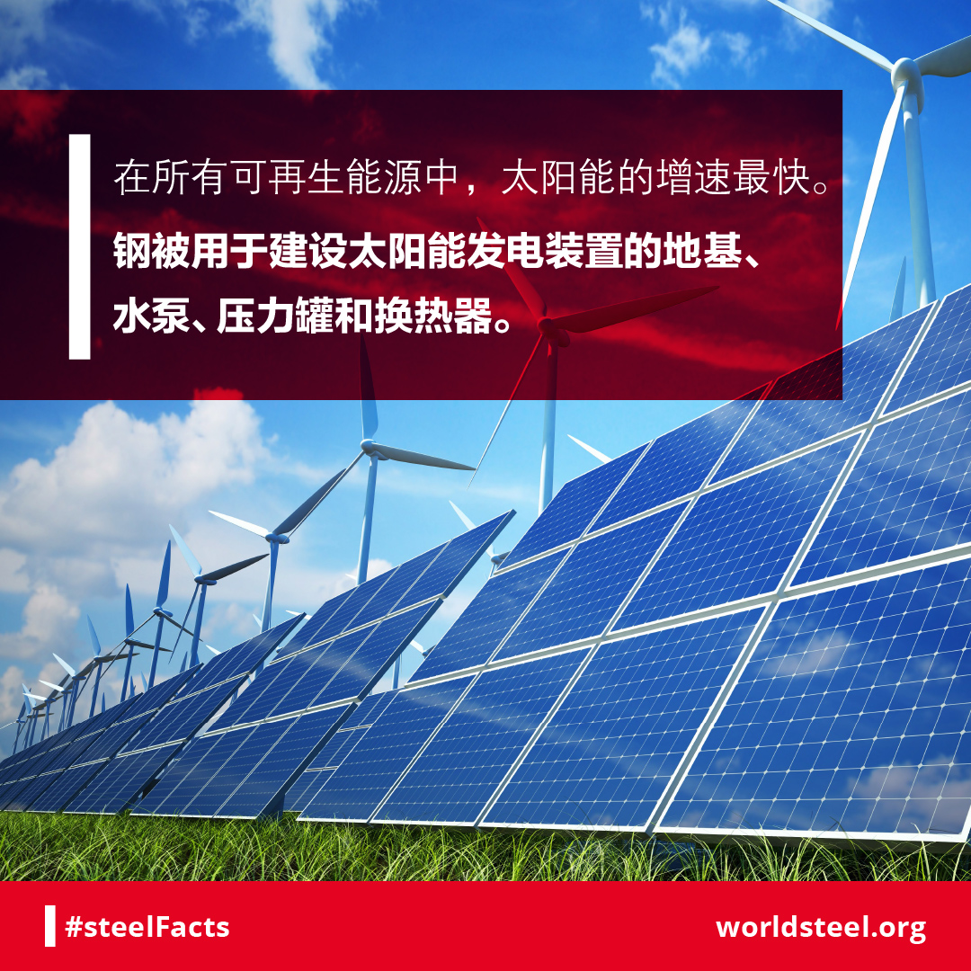 Steel in solar power
