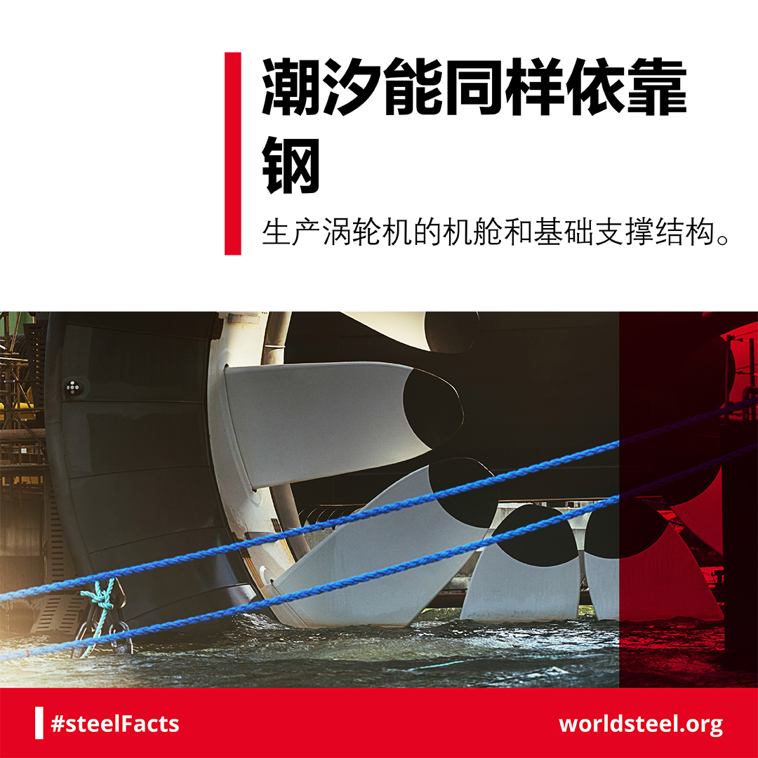 Steel in tidal energy