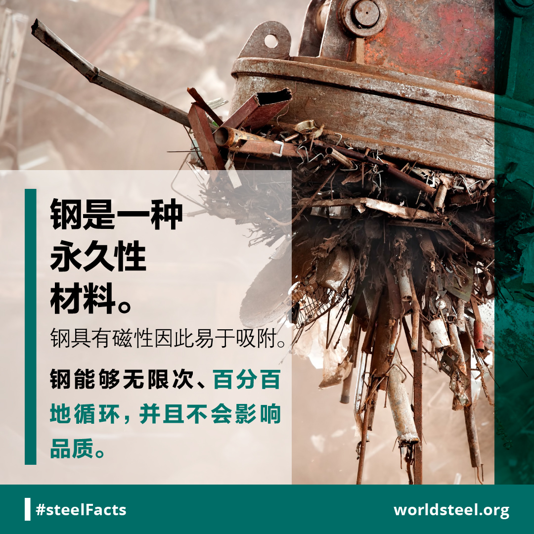 Steel is a permanent material