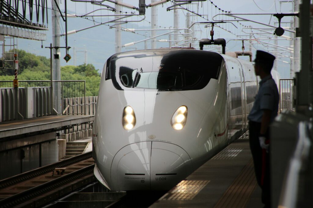 Japan's Shinkansen trains can travel at hundreds of kilometres an hour