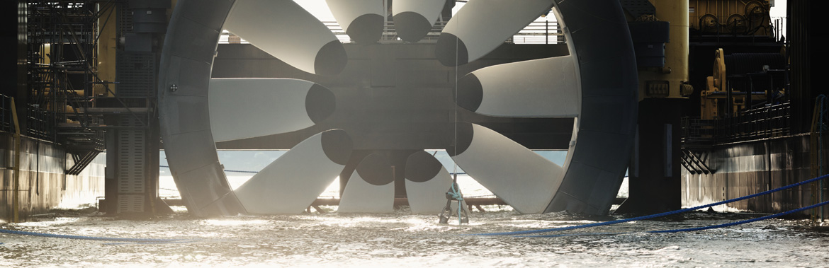 Image for %sLarge-scale tidal power reliant on steel