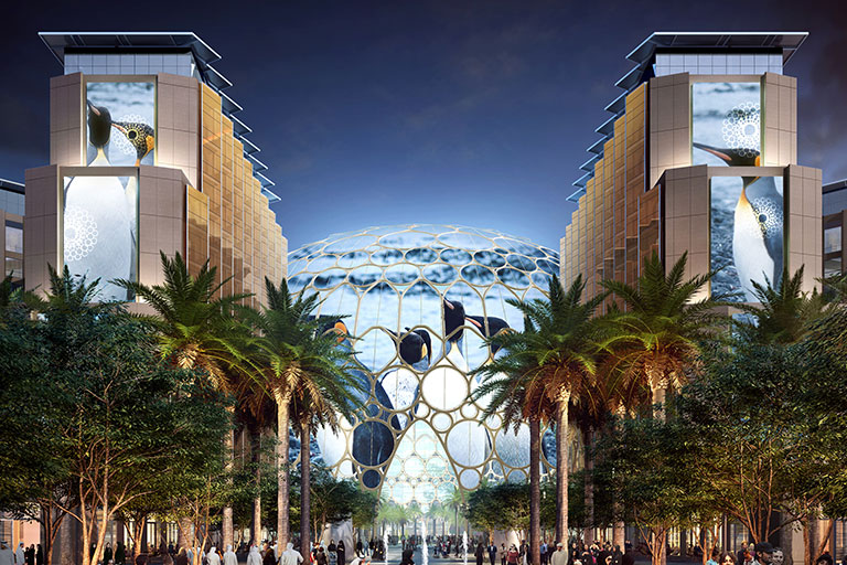 The dome's translucent surface will provide people with an extraordinary projection experience. The dome's translucent surface will provide people with an extraordinary projection experience.