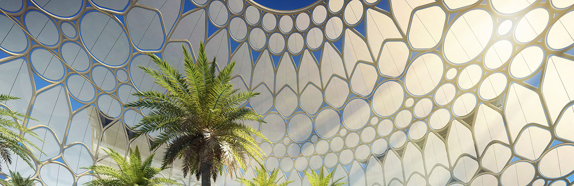 Semi-Transparent Steel Dome Takes Center Stage at Expo 2020 Dubai Semi-Transparent Steel Dome Takes Center Stage at Expo 2020 Dubai