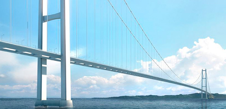 Image for %s世界上最长的悬索桥将连接欧亚大陆