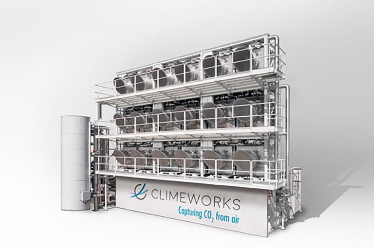 Climeworks large scale carbon collector unit