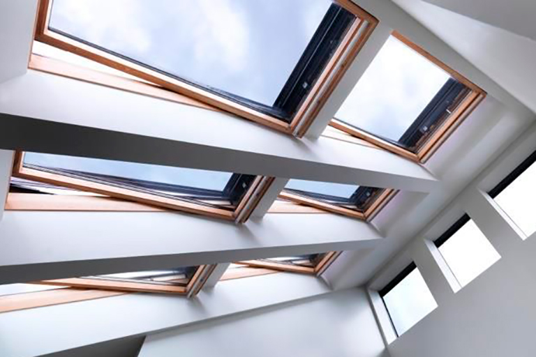 Roof windows in the House of Tomorrow Today