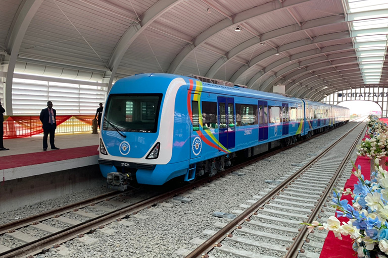 Lagos mass transit system train