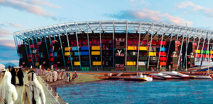 Image for %sWorld Cup shipping container stadium aims for post-2022 legacy