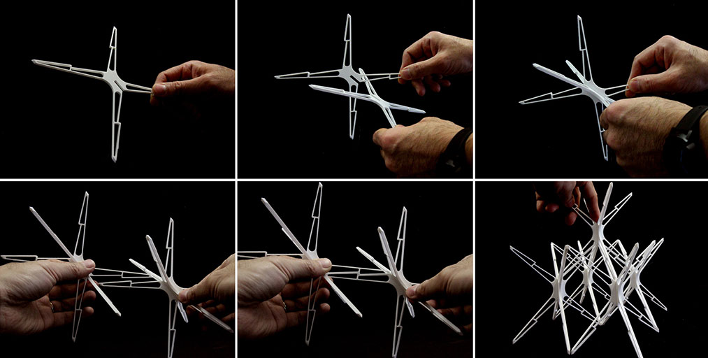 Each SIMS module has four legs and a central slot that form the basis of its structure Each SIMS module has four legs and a central slot that form the basis of its structure