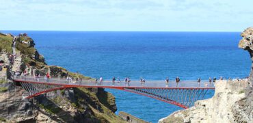 A view of the Tintagel Bridge in Cornwall, UK
