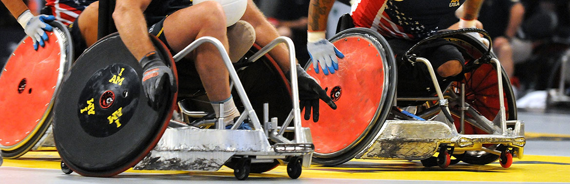 Image for %sWheelchair rugby athletes look to steel