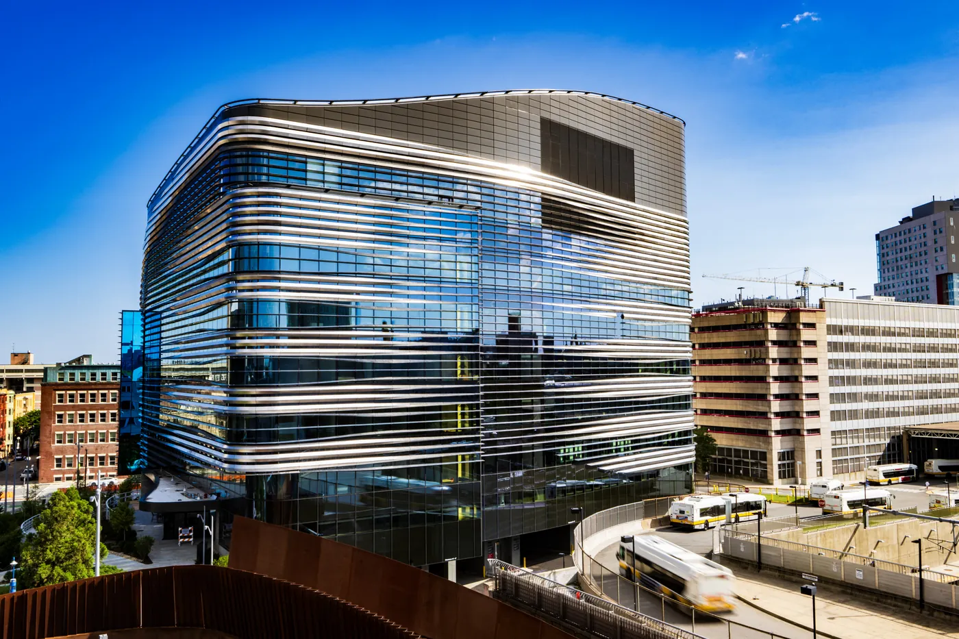 Image for %sSteel has it all wrapped up at the Northeastern University EXP Building in Boston