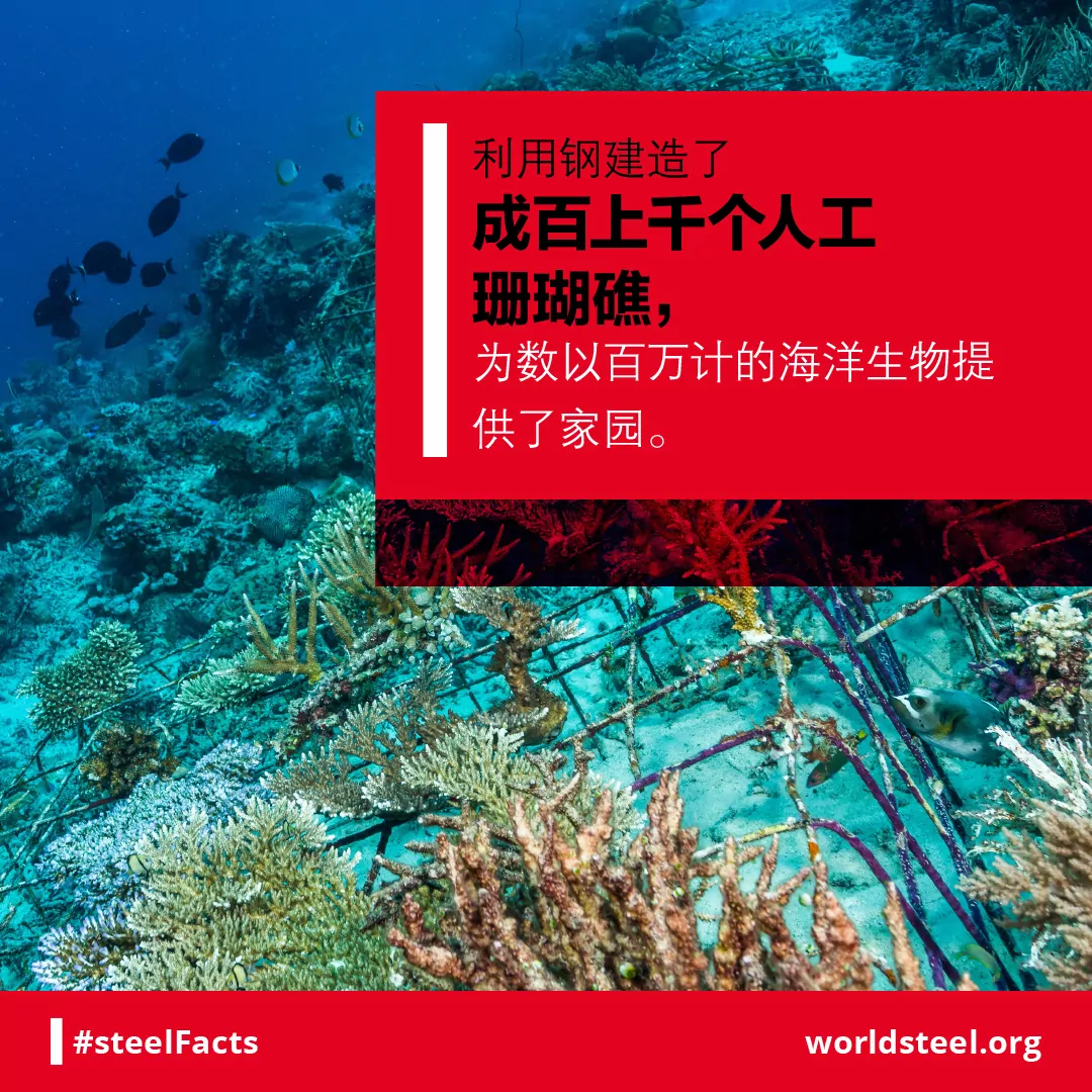 Steel in artificial reefs