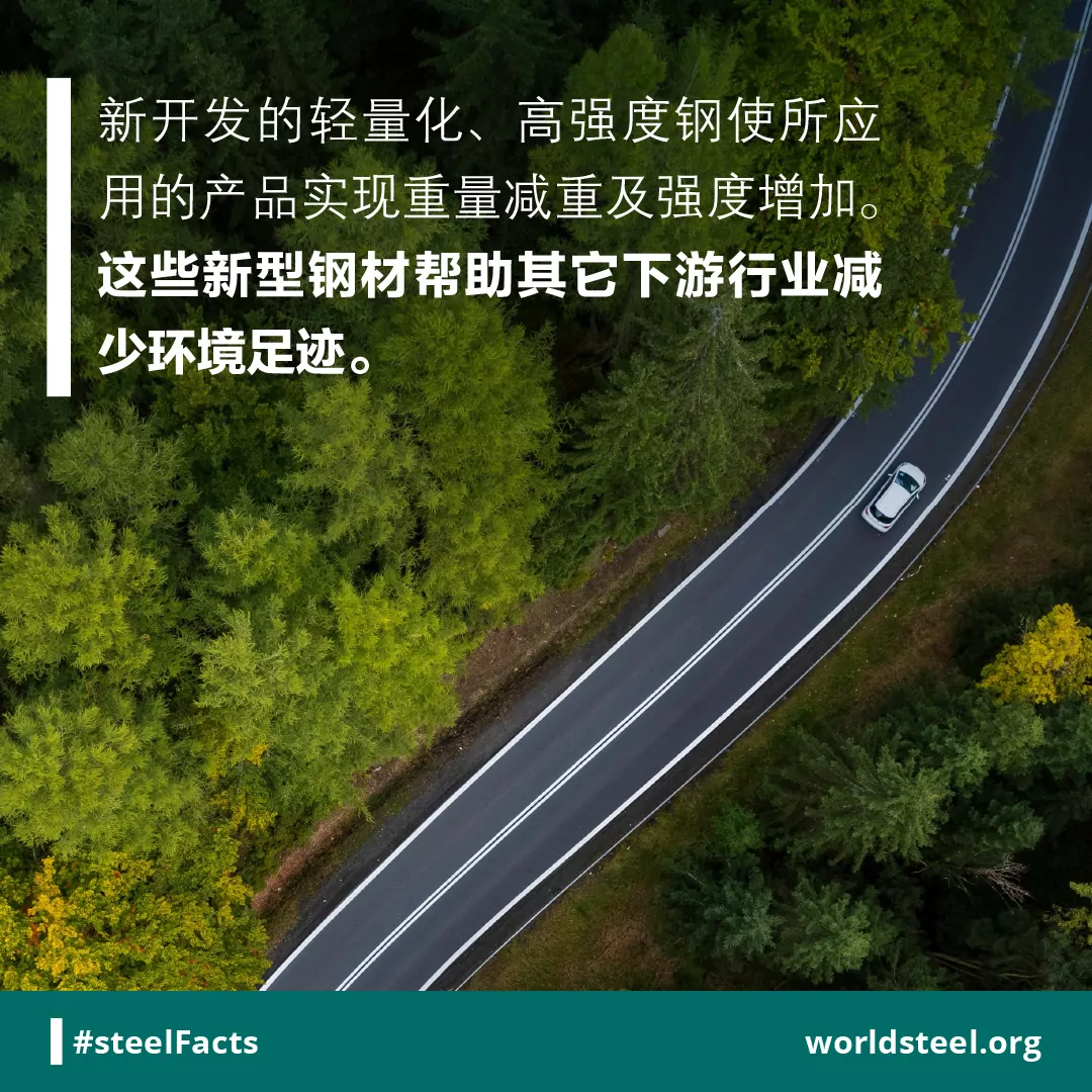 Strong lightweight steel helps reduce environment footprint