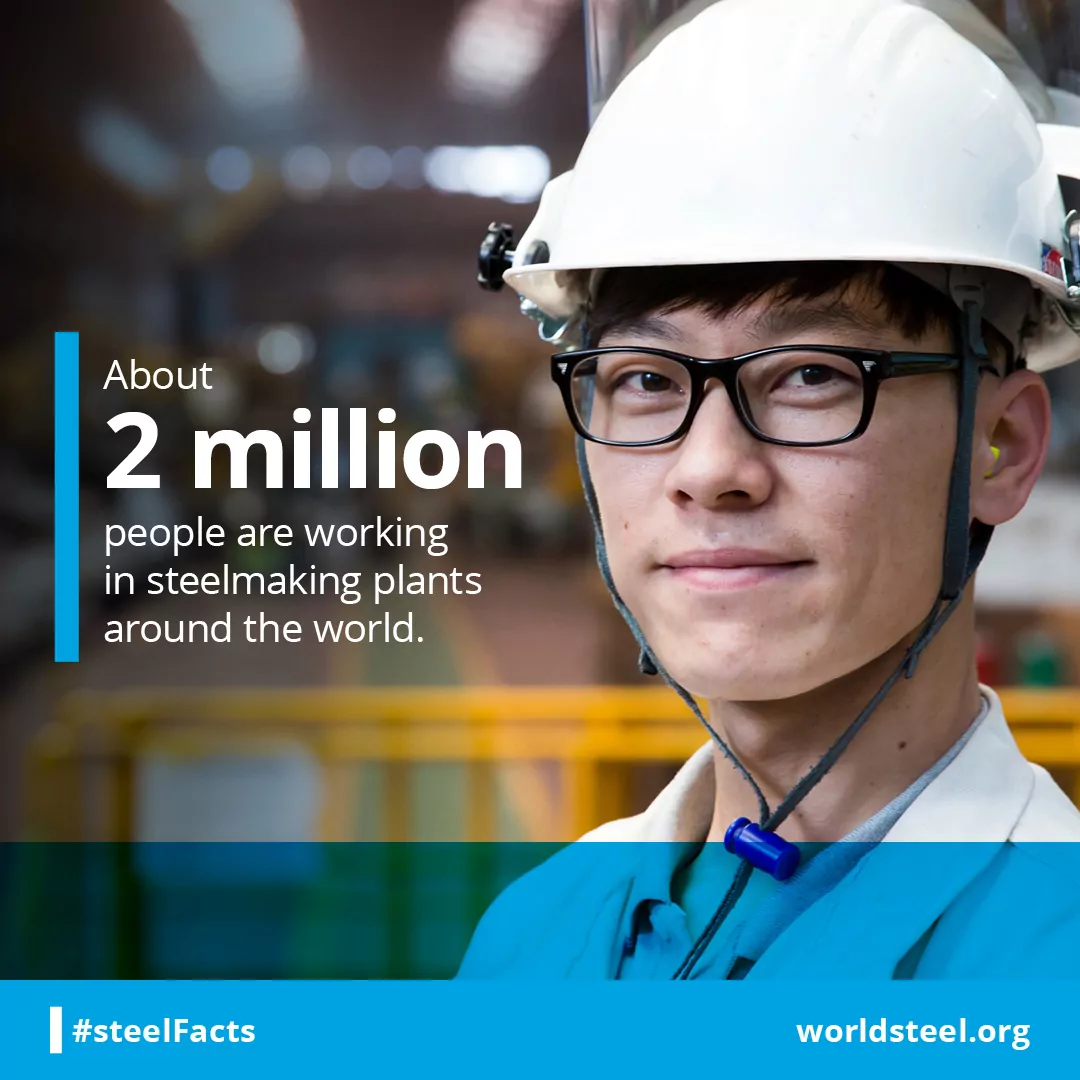 How many people work in steelmaking