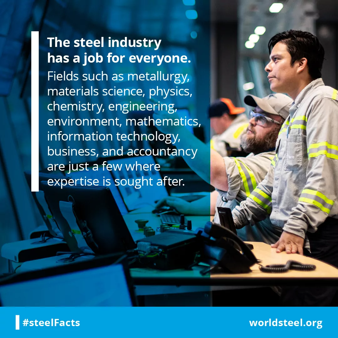 Job for everyone in the steel industry