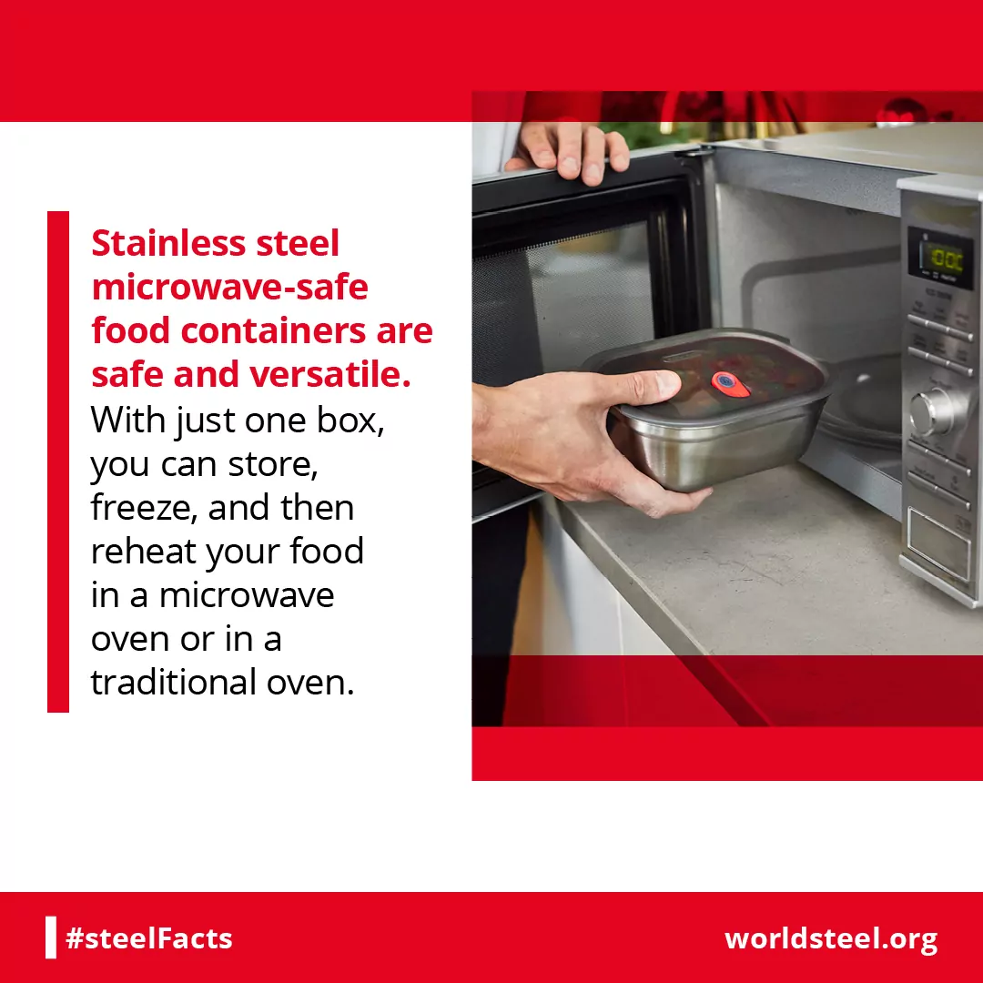 Stainless steel microwave safe