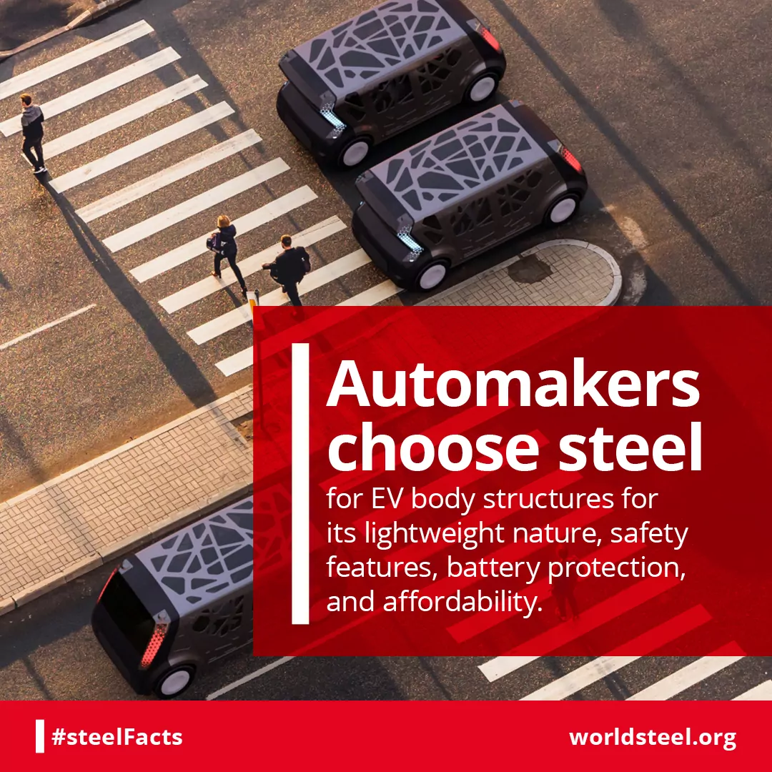 Steel advantages in electric vehicles