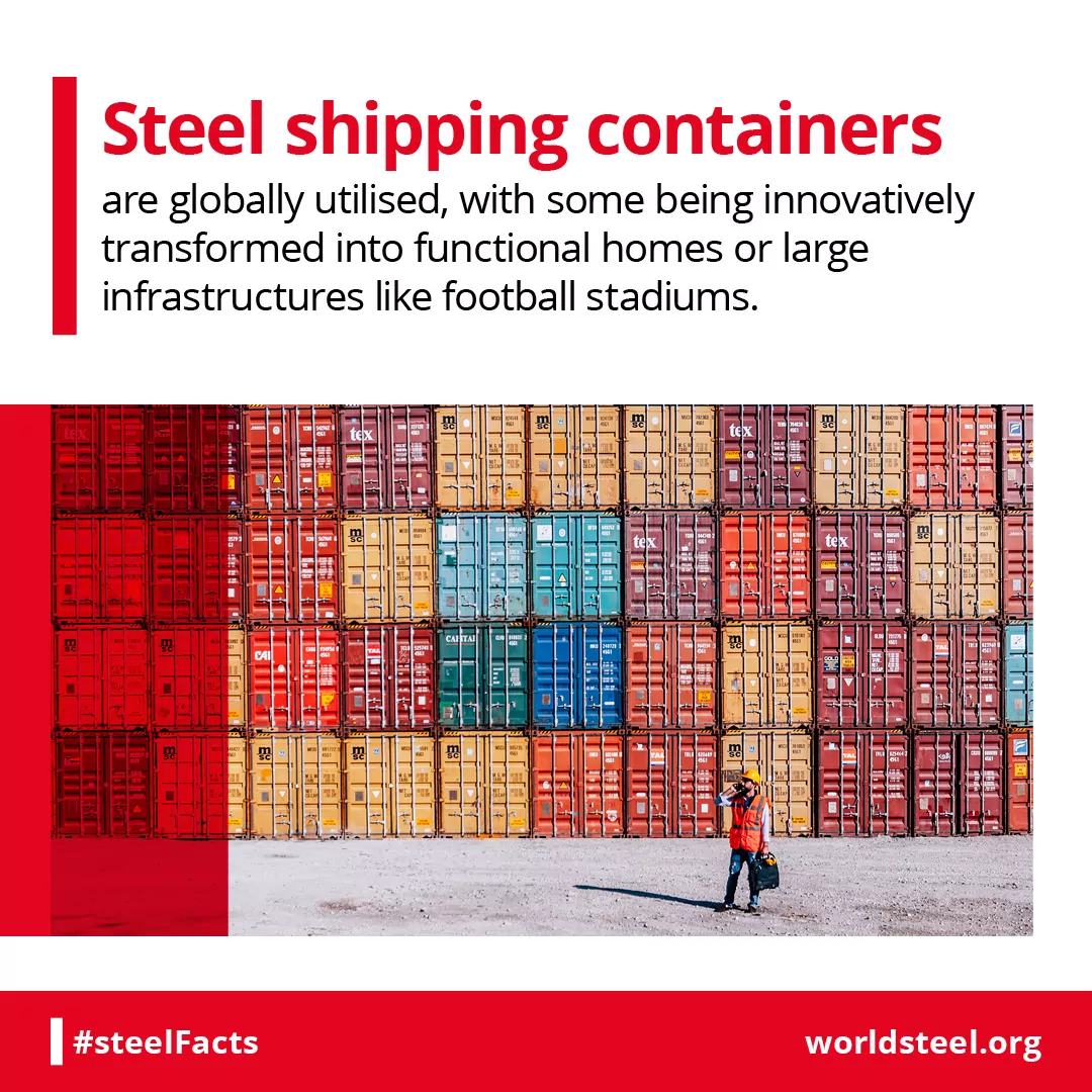 Steel container reuse