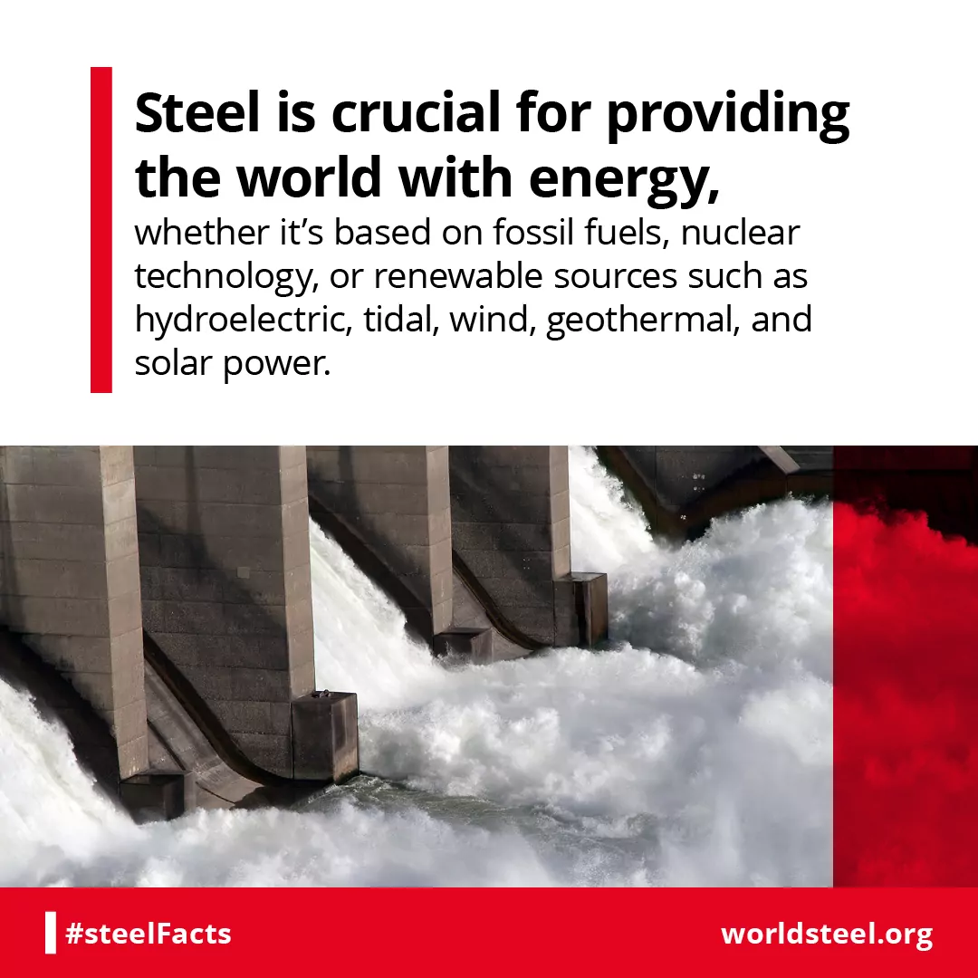 Steel critical to all energy provision