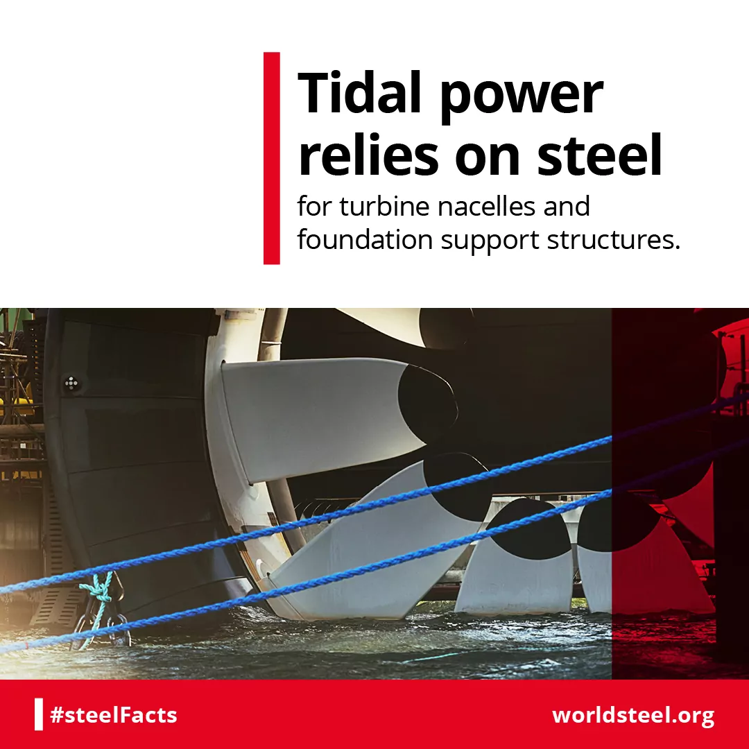 Steel in tidal energy