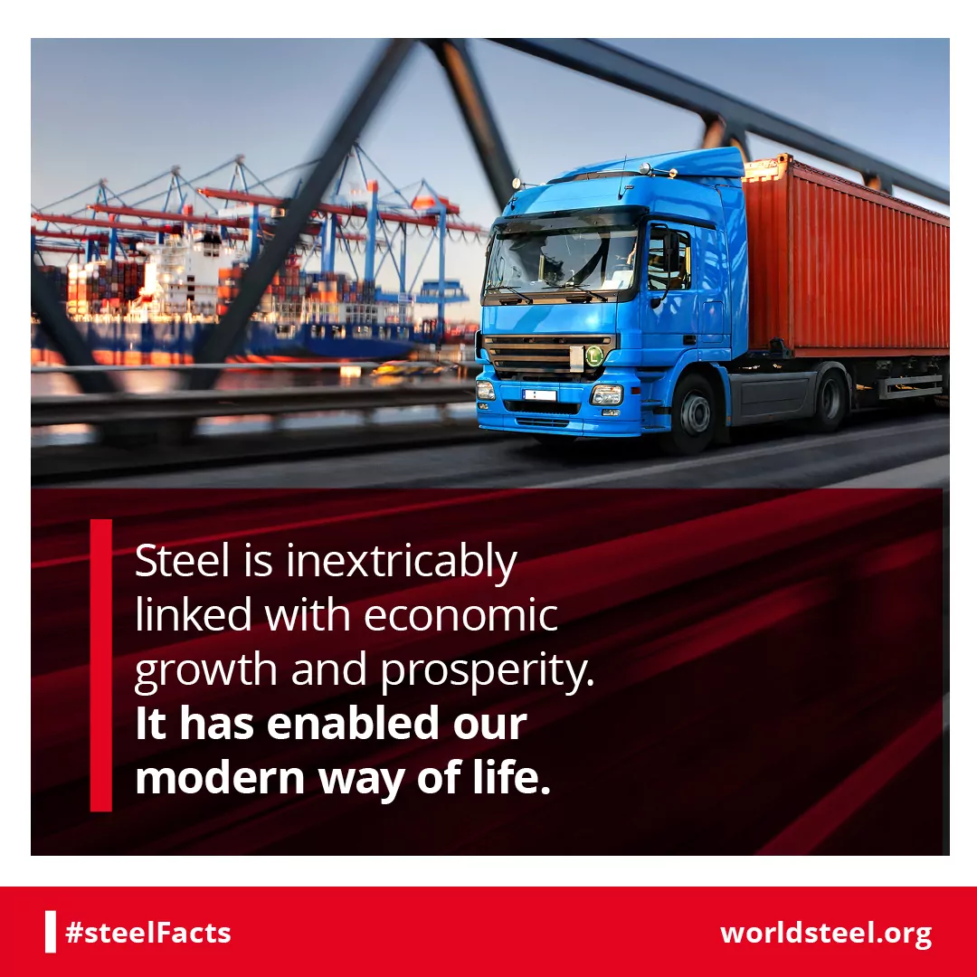 Steel linked to prosperity
