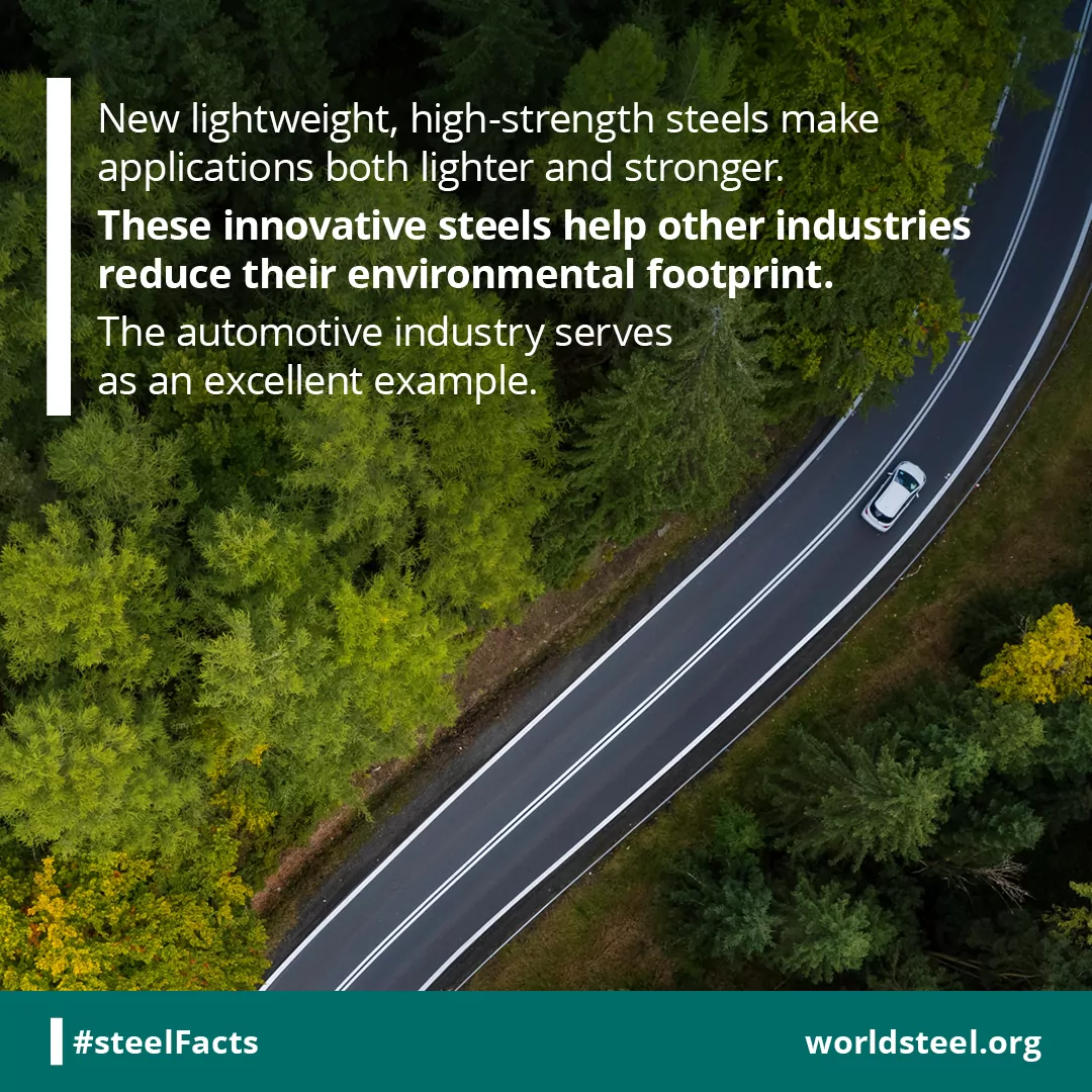 Strong lightweight steel helps reduce environment footprint
