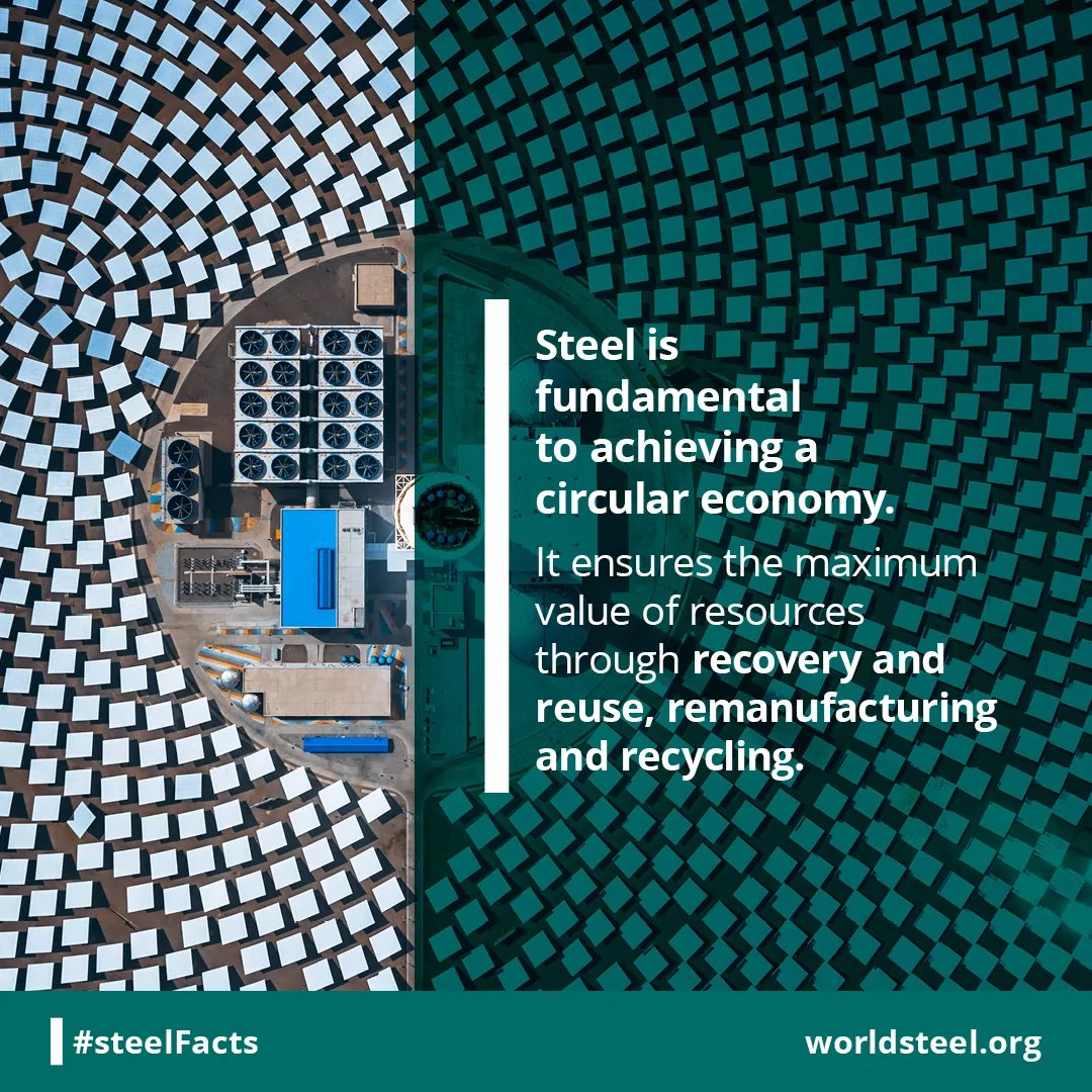 Why is steel fundamental to the circular economy