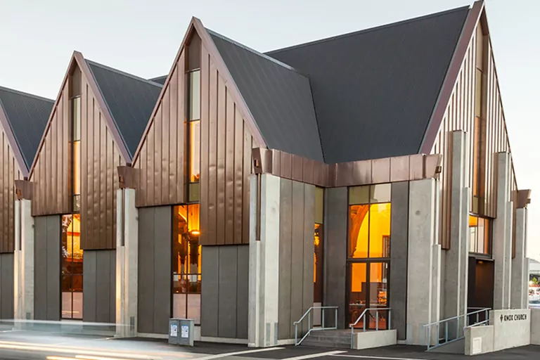 Exterior of Knox Church, Christchurch, New Zealand